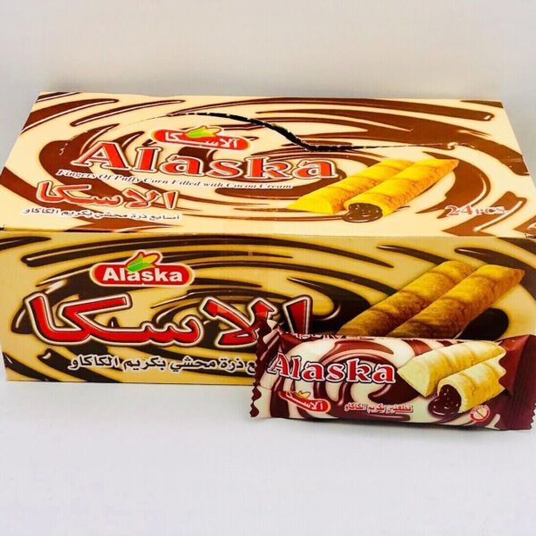 1BOX ALaska Biscuit Stuffed With Chocolate 48 Pieces-الاسكا