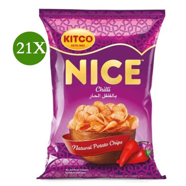 21X Kitco Nice Chips Chilli Flavor 14 gram -كيتو نايس شيبس