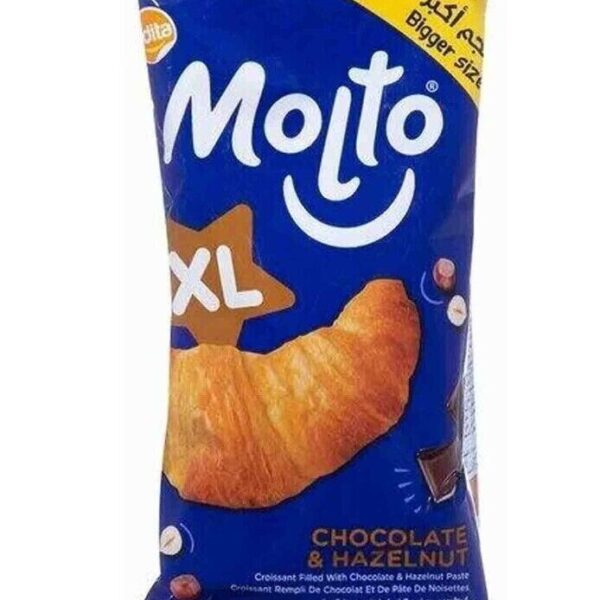 10x Molto Croissant XL Stuffed Chocolate With Hazelnut – مولتو