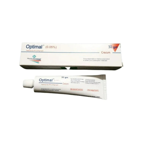 Optimal Cream 0.05% 30 GM TREATMENT CREAM FOR ANCE & Wrinkles – اوبتيمال كريم حب الشباب