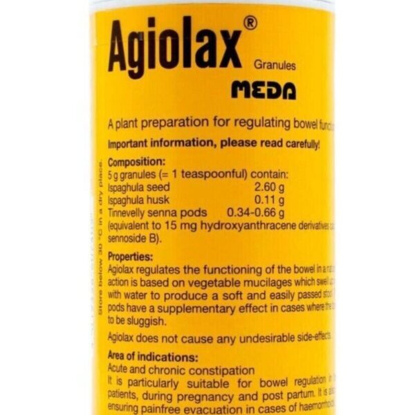 1x AGIOLAX Madaus granules 250g Made in Germany – اجيولاكس